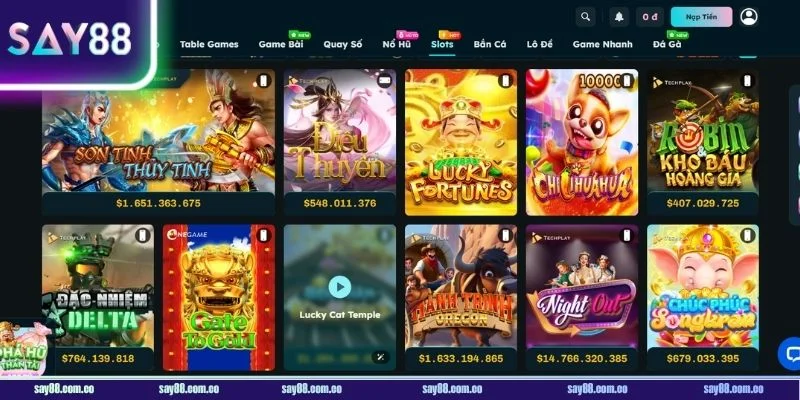 Giới thiệu cơ bản về game slot nổ hũ tại sân chơi SAY88.