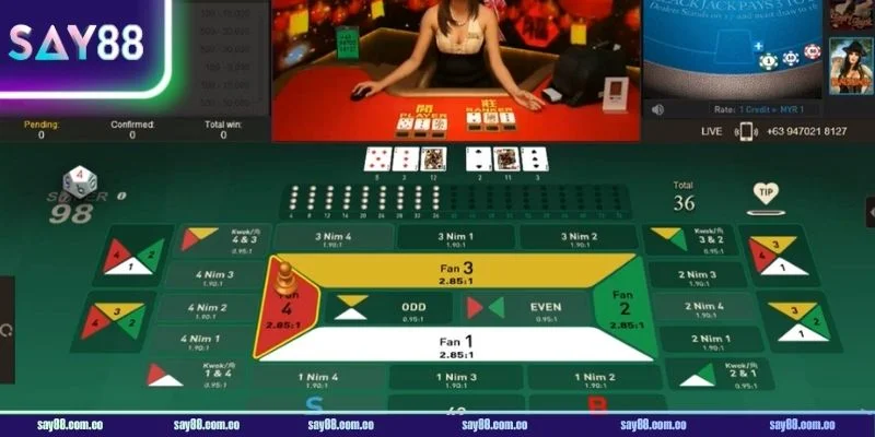 Khám phá cách chơi Fantan cơ bản tại sảnh Game bài SAY88.