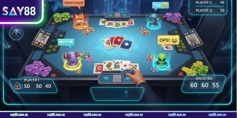 Một vài thuật ngữ thường gặp trong ván chơi bài cào SAY88.