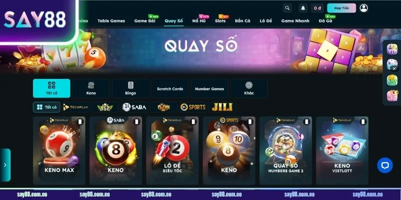 Sân chơi XỔ SỐ SAY88 dành cho những ai yêu thích số học.