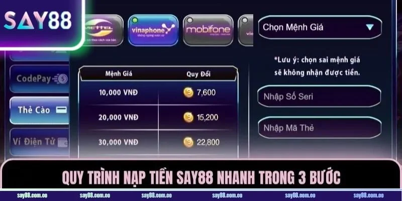 Tuyển tập phương thức bổ sung vốn hiệu quả tại SAY88.