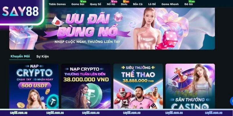 Ưu đãi siêu nhiều, siêu chất lượng chỉ có tại sân chơi SAY88.
